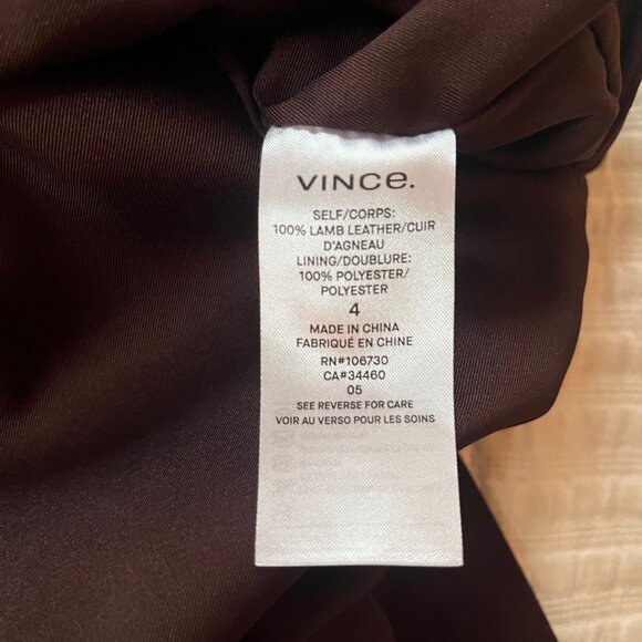Vince 100% Lamb leather Suede Dress - 4 - Picture 8 of 15